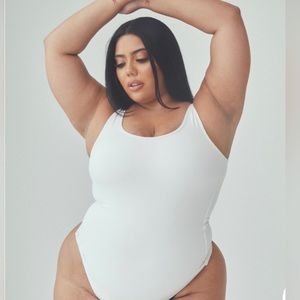 NWT Klassy Network White Bodysuit